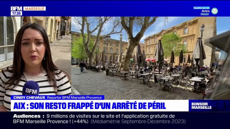 Aix-en-Provence: un restaurant indirectement  frappé d'un arrêté de péril