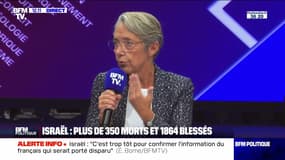 Israël : "c'est l'effroi et l'horreur lorsque l'on voit ces images d'attaques terroristes", Élisabeth Borne - 08/10