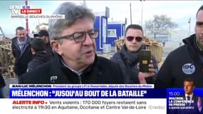 Jean-Luc Mélenchon auprès des dockers marseillais: "Ils savent ce qu'ils veulent, ils sont déterminés à aller jusqu'au bout de la bataille"