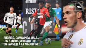 Rodrigo, Camavinga, Bale… Les 5 infos mercato du 26 janvier à la mi-journée