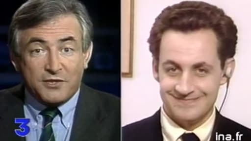 DSK et Sarkozy débattent pendant la campagne des législatives de 1993