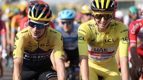 Primoz Roglic et Tadej Pogacar