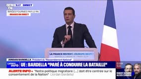 Europe: "La France doit reprendre son rang" affirme Jordan Bardella 