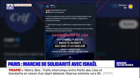 Paris: le CRIF organise une marche de la solidarité avec Israël