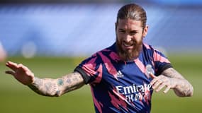 Sergio Ramos à l'entraînement du Real Madrid