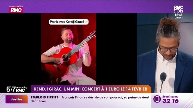 Le bonus RMC : Kendji Girac, un mini concert à un euro le 14 février - 17/02