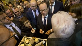 François Hollande au Salon de l'agriculture, le 25 février 2017. 