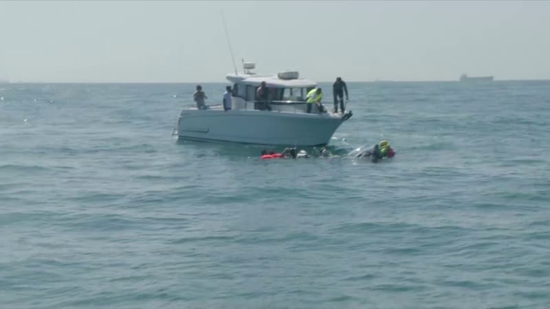 Franky Zapata, contraint de stopper sa traversée de la Manche en Air Scooter, est tombé à l'eau