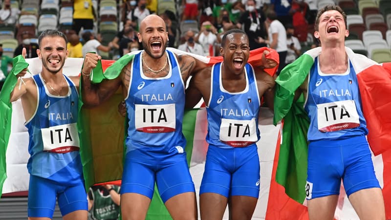 JO 2021 (athlétisme): après le 100m, l'Italie surprend encore en remportant le 4x100m