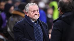 Jean-Michel Aulas pendant un match de l'OL en Ligue 1 contre Nantes, le 30 novembre 2025