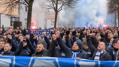Les supporters de Strasbourg manifestent contre la multipropriété le 18 janvier 2025