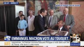 Emmanuel Macron a voté au Touquet