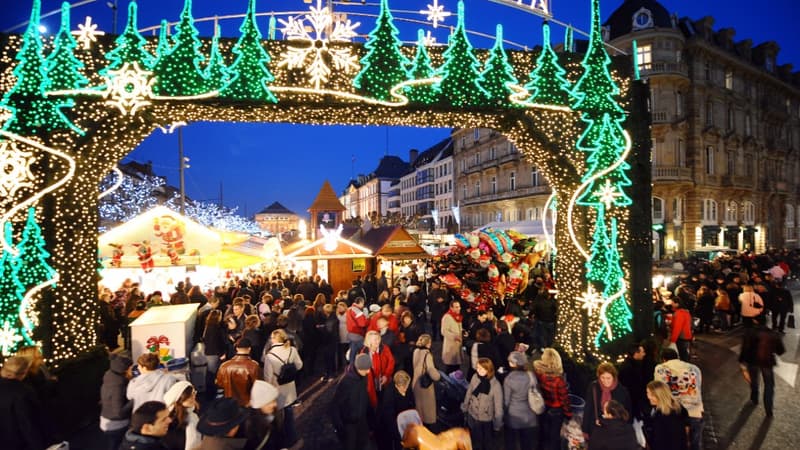 L'ouverture du marché de Noël de Strasbourg, le 29 novembre 2008 (photo d'illustration)