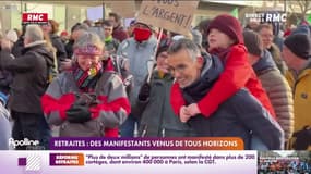 Retraites: des manifestants venus de tous horizons 