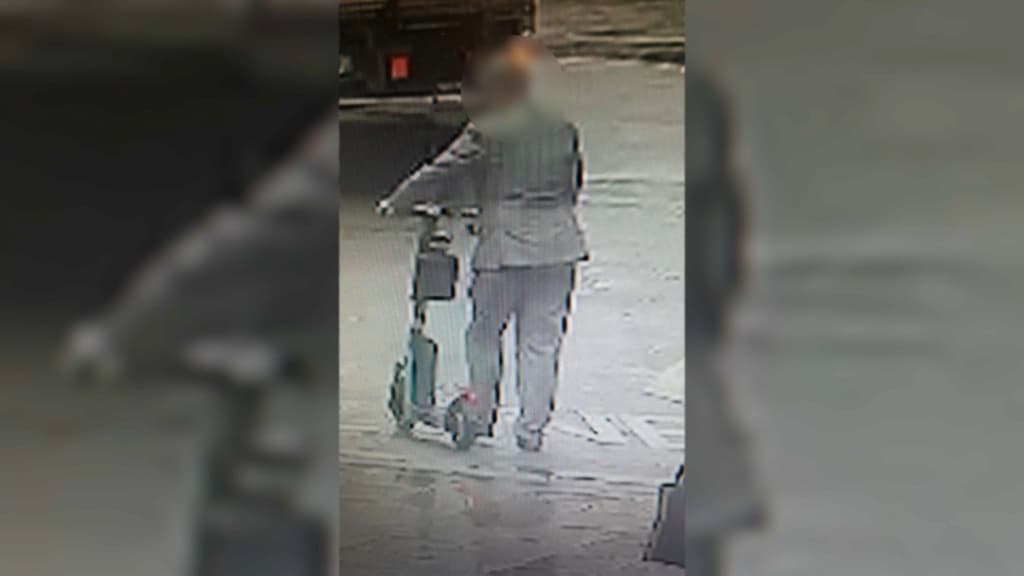 Le suspect du braquage d'une bijouterie Chaumet. Le suspect du braquage d'une bijouterie Chaumet.