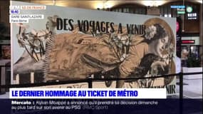 Paris: une œuvre en hommage au ticket de métro, avant sa disparition