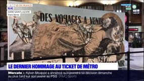 Paris: une œuvre en hommage au ticket de métro, avant sa disparition