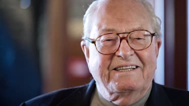 Le président d'honneur du FN, Jean-Marie Le Pen, le 17 janvier 2015