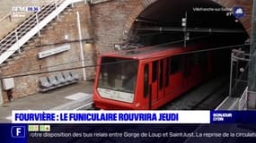 Fourvière: le funiculaire rouvre ce jeudi