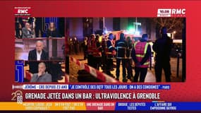 Grenade jetée dans un bar à Grenoble : "Dès qu'on va là-bas, on revient avec des collègues blessés", déplore un CRS