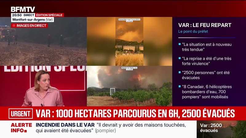 Édition spéciale : 500 pompiers, 6 Canadair et 2 Dash en action dans le Var - 31/07