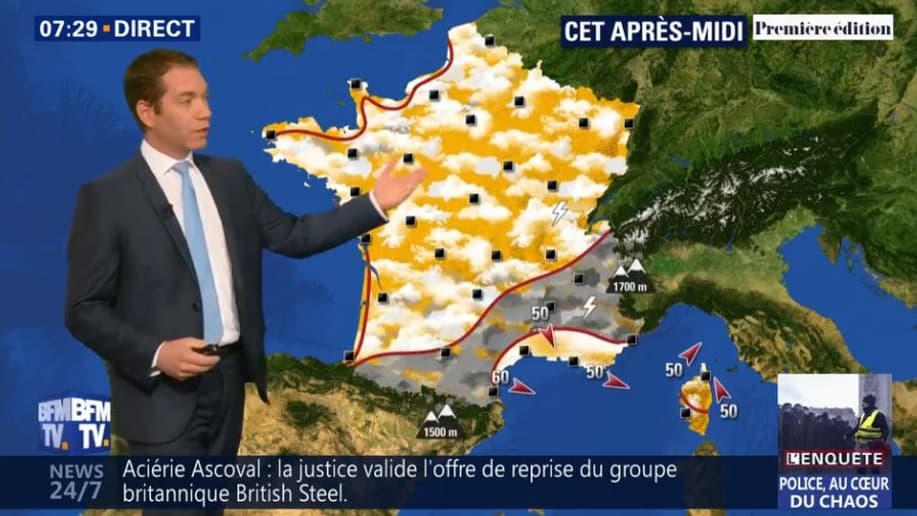 Le temps pour ce vendredi 3 mai 2019 