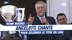 Real : Ancelloti pousse la chansonnette lors de la célébration du 36e titre en Liga