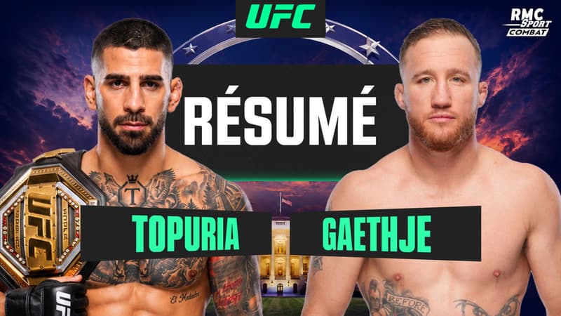 Résumé UFC Maison Blanche : Une GUERRE SANGLANTE entre Topuria et Gaethje pour la ceinture des poids légers