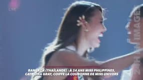 A 24 ans, Miss Philippines, Catriona Gray, coiffe la couronne de Miss Univers