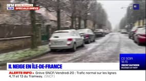 La neige tombe sur l'Île-de-France, des difficultés sur certains axes routiers