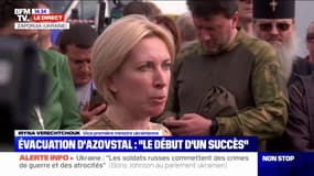 Iryna Verechtchouk, vice-première ministre ukrainienne sur Azovstal: "Dès demain, nous voulons continuer les évacuations" 