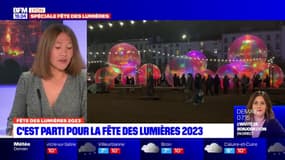 Top départ de la Fête des Lumières 2023 depuis la place des Terreaux