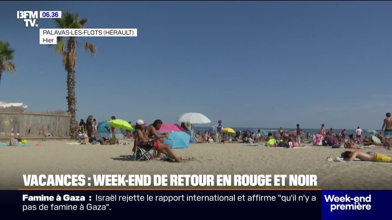 C'est la fin des vacances d'été: les vacanciers profitent de la météo ...