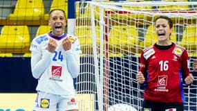 La joie des Françaises après leur victoire contre l'Allemagne pendant l'Euro 2022