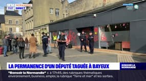 Calvados: la permanence d'un député taguée à Bayeux