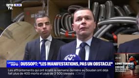 Retraites: les manifestations ne sont pas "un obstacle" selon Olivier Dussopt, ministre du Travail