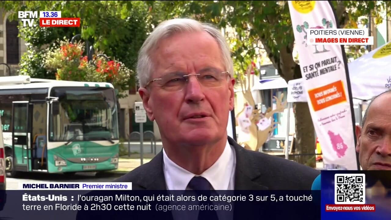 Dépression Kirk: Michel Barnier annonce 3 700 interventions des services de secours (1/1)