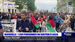 Marseille: 1200 personnes réunies et la mairie éteinte en soutien à la Palestine