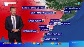 Météo Côte d'Azur: un ciel ensoleillé malgré quelques nuages ce mercredi, il fera 30°C à Menton