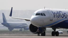 Des avions d'IndiGo sur le tarmac de l'aéroport international Netaji Subhas Chandra Bose à Kolkata, Inde, le 17 octobre 2019.