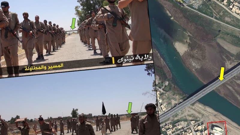 En recoupant des informations de plusieurs vidéos de propagande, Bellingcat estime avoir retrouvé le camp d'entraînement de l'Etat Islamique.