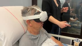 L'Asvel propose de regarder des matches en réalité virtuelle, exemple avec un homme hospitalisé