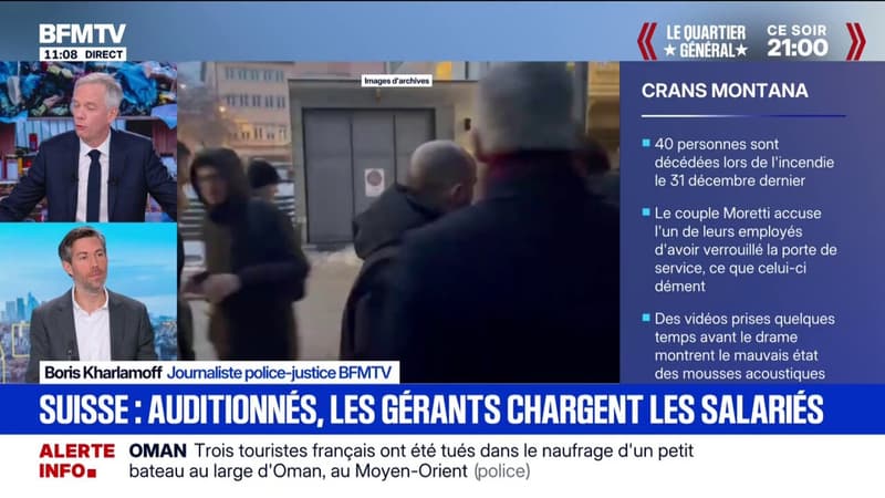 Crans-Montana: le couple de gérants du bar Le Constellation mettent en cause les employés lors de leur audition