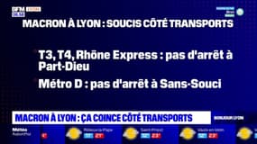 Emmanuel Macron à Lyon: de nombreuses perturbations dans les transports