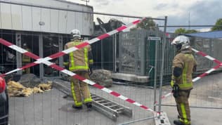 Incendie au blanc-mesnil d'un gymnase le 14 juillet 2025