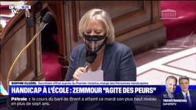 Handicap à l'école: Sophie Cluzel salue "la réaction unanime et immédiate de l'ensemble de la classe politique" contre les propos d'Éric Zemmour