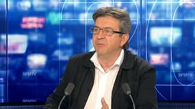 Le député européen Jean-Luc Mélenchon, le 27 juin sur BFMTV.