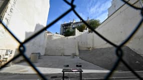 Le site où deux immeubles se sont effondrés en 2018, rue d'Aubagne à Marseille, le 16 octobre 2019