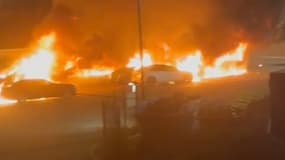 24 véhicules Tesla ont été touchés par un incendie sur un parking aux Pennes-Mirabeau