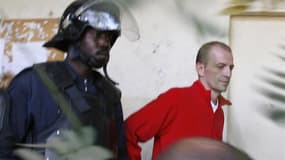 Eric Breteau, lors de son procès au Tchad fin 2007.